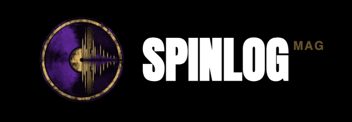 Spinlog MAG wordmark: a purple vinyl disc beside the letters SPINLOG MAG on black.